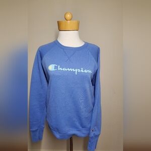 Wmns Champion Xs Blue Sporting Sweatshirt